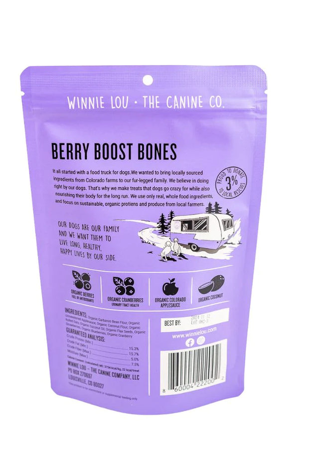 Winnie Lou Berry Boost Bones Treats for Dogs
