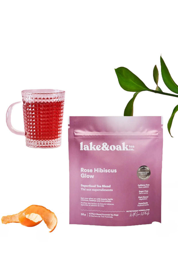 Rose Hibiscus Glow Tea Blend 10 bags