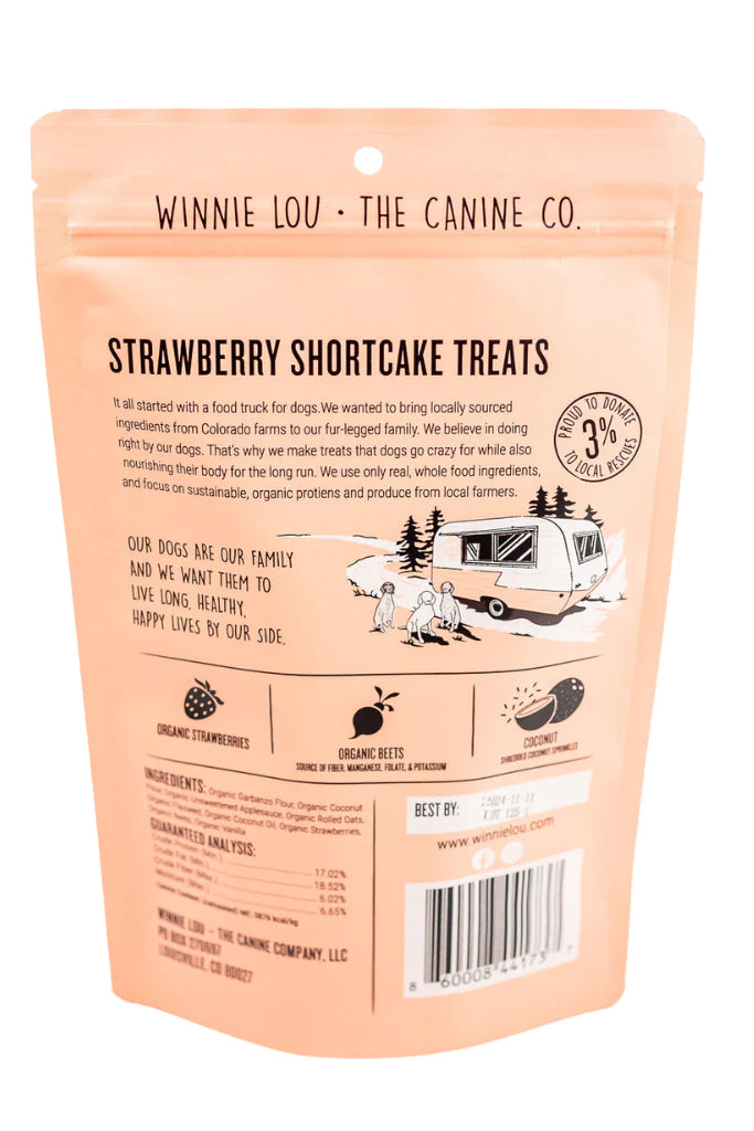 Winnie Lou Strawberry Shortcake Dog Treats
