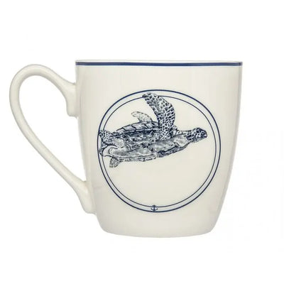 Coastal Turtle Ceramic Mug 16 oz