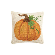 Fall Pumpkin Wool Hook Pillow
