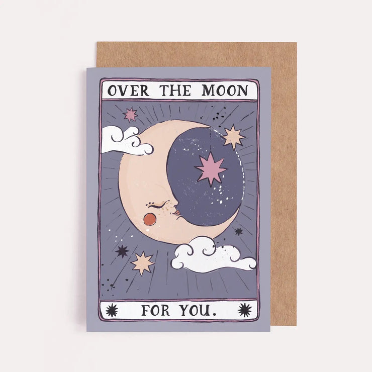 Over the Moon For You Card